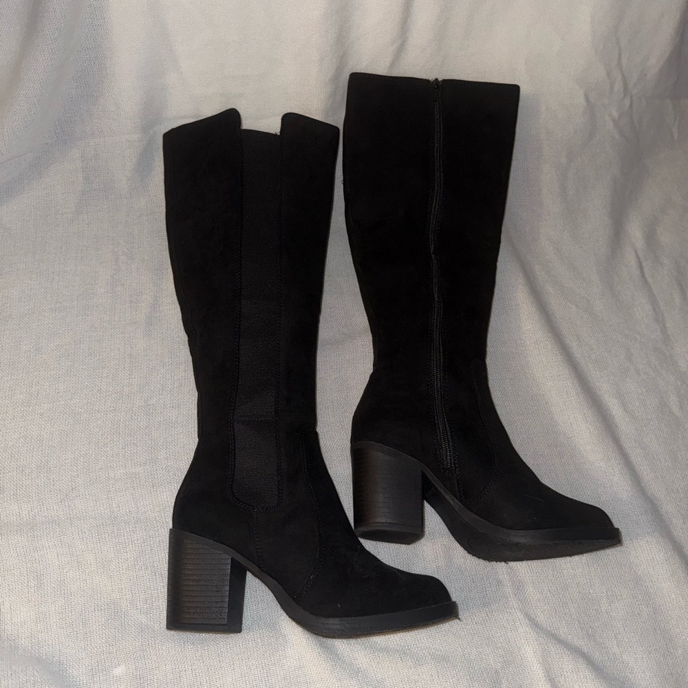 Kohl's Black Heeled Boots for Women